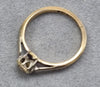 9ct Gold/Platinum Diamond Ring ~ “ size I 1/2 “