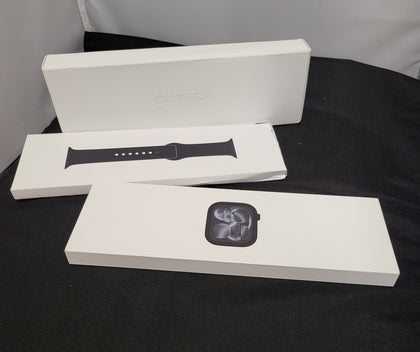 Apple Watch Series 11 - 46 mm Jet Black Aluminium Case with Black Sport Band - S/M