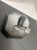9ct White Gold Gemmed Ring - Size O