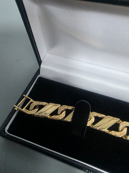 9ct Gold B/Let 375 26.1G 8'' in Length