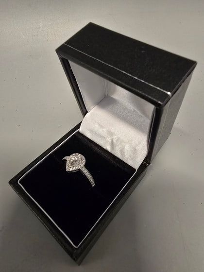 9ct White Gold Ring 375 2.0G Size L