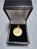 18ct Gold Baptism Medallion Charm/Pendant 750 5.3G