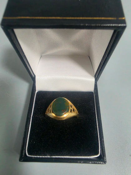 9ct GOLD RING 375 3.2G Size P