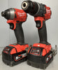 Milwaukee M18 18V 2 x 5.0ah Li-Ion RedLithium Cordless Twin Pack ** Unboxed **