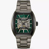 Bulova Maquina Men's Green  Automatic Skeleton Dial Curve Glass Stainless Steel Watch