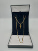 9K Gold Figaro Chain with Cross Pendant - Total Weight: 7.2G of 9K Gold - 375 Hallmarked and Stamped - 20" Length - Box Included