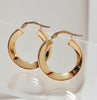 18 Carat Loop Earrings