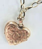 9ct Gold Necklace with locket 26"