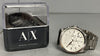 Armani Exchange AX2058 Men's Silver Stainless Steel Chronograph Watch ** Boxed **