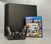 Sony Playstation 4 Pro 1TB Black Console Bundle ( + GTA V ) ** Unboxed **