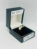 9CT WHITE GOLD, SIGNET RING, SIZE:Q, 3.2G, BOXED