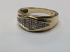 9CT GOLD DIAMOND RING SIZE O PRESTON STORE