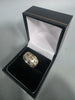 9ct white GOLD RING 4.1G 375 Size M