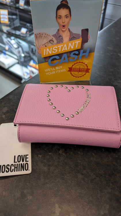 NEW PINK LOVE MOSCHINO PURSE LEIGH STORE.