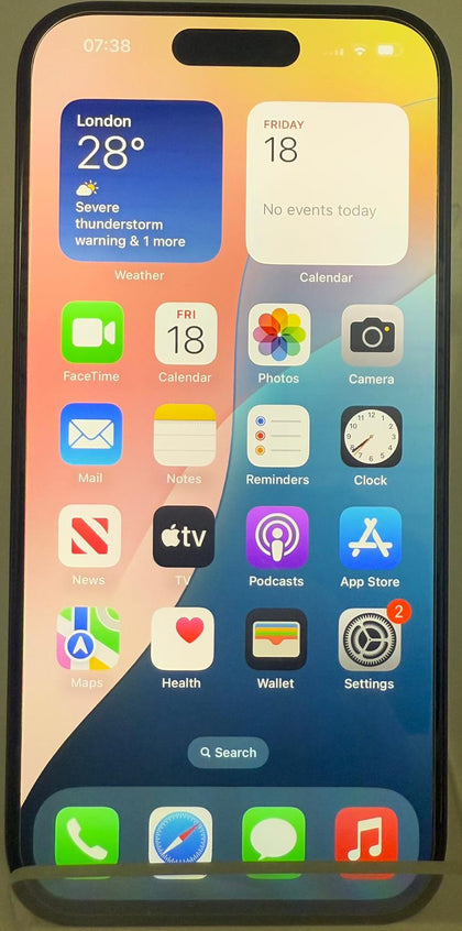 Apple iPhone 15 Pro - 128 GB -Titanium - Battery Health 91%