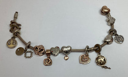 Pandora Bracelet and Charms 21cm