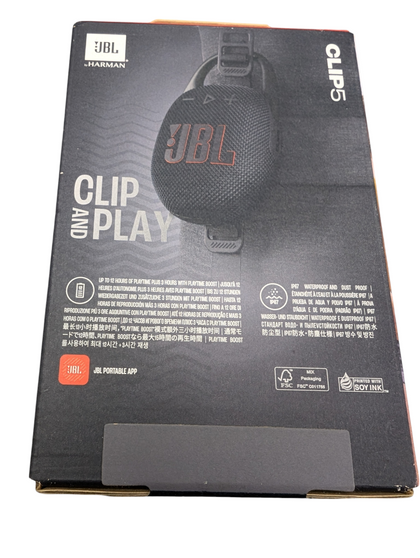 JBL Clip 5 - Ultra-Portable, Waterproof & Dustproof Bluetooth Speaker BRAND NEW PRESTON STORE