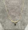 9ct Yellow Gold 'Angel Style' Fixed Pendant Necklace