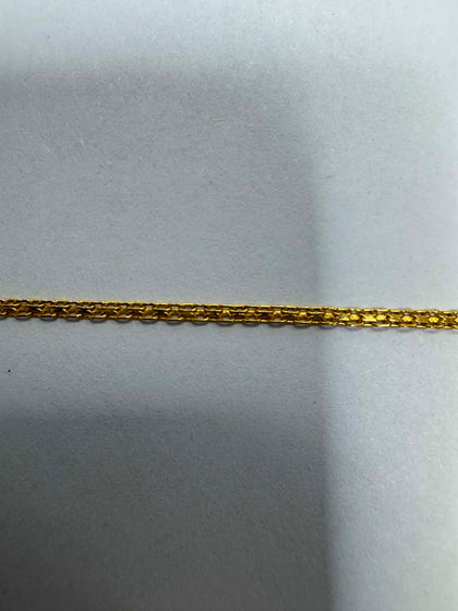 1.8g 22ct Gold Link Bracelet - SIZE: 7.5 inches in length, 1mm in width - **Hallmarked**