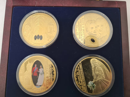 The Royal Wedding 2017 Prince William & Kate 4 Coin Collection