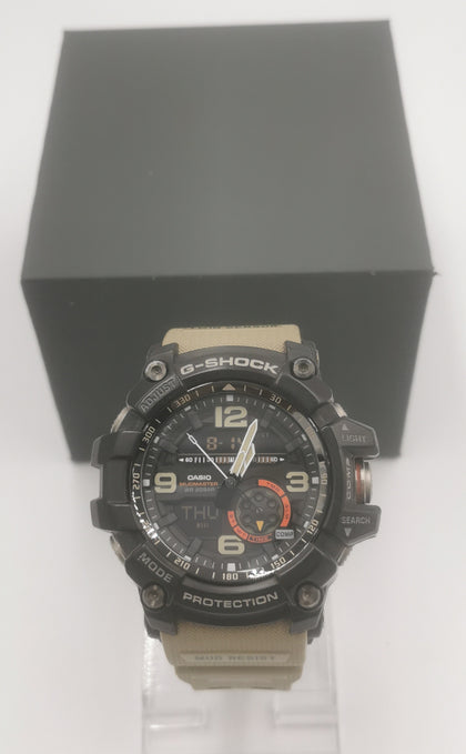 Casio G-Shock Mudmaster GG-1000-1A3 Men's Digital/Analogue Watch | Twin Sensor - Green Resin Strap - Boxed