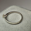 9ct white gold solitaire diamond ring size N 1/2