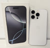Apple iPhone 16 Pro - 128GB - White Titanium 100% battery health *Cycle count 26*
