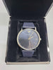 Emporio Armani Unisex Quartz Three Hand Watch - Blue Leather Strap - Boxed in excellent condition