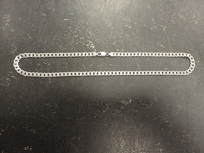 925 Silver Curb Chain Necklace 43.18g