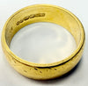 18ct yellow gold wedding band ring size L 1/2