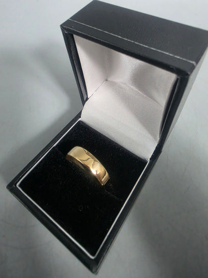9ct GOLD Wedding Band 2.6G 375 Size W
