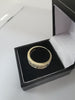 9K Gold, Diamond Ring, 375 Hallmarked, 6.40Grams, Size: V, Box Included