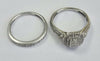 9ct White Gold Diamond Rings Matching Size "K"