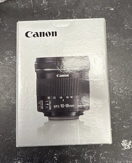 Canon EF-S 10-18mm f/4.5-5.6 IS STM Lens Boxed - Chesterfield