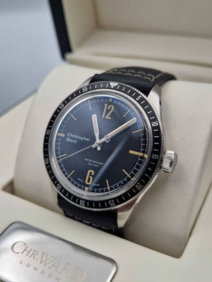 Christopher Ward C65 WH717 Black Limited Edition Manual Wind Up Gents Dress Watch - Boxed