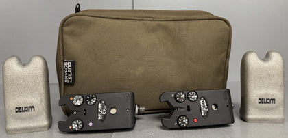 Delkim Ev-D Alarm's Red/Purple Set & Carry Case ** Unboxed **