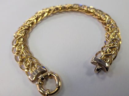 18ct Gold Byzantine Bracelet