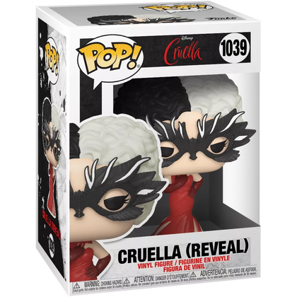 ** Collection Only ** Funko Pop! Disney Cruella, Cruella (Reveal) #1039 Vinyl Figure