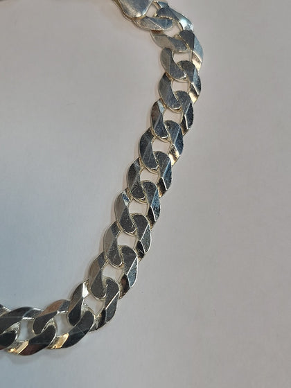 925 silver Curb Link Bracelet - 8.5