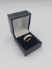 9K Solid Gold Band/Ring with Patterned Outline, Weight: 4.1Grams, Size R - Box Included