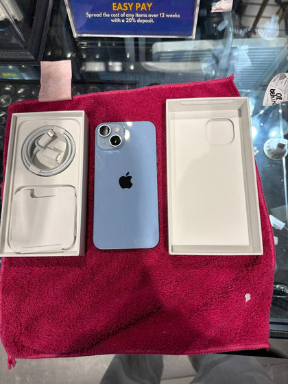 *like New*  iPhone 14, 128GB, Blue, 100% BH, Cycle Count 0