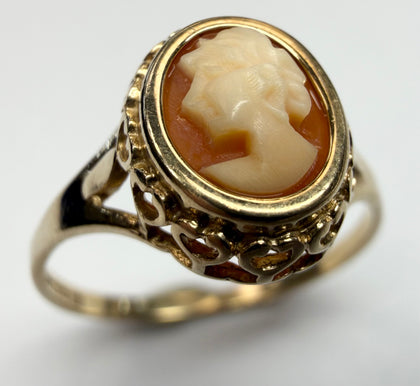 9ct cameo ring size N