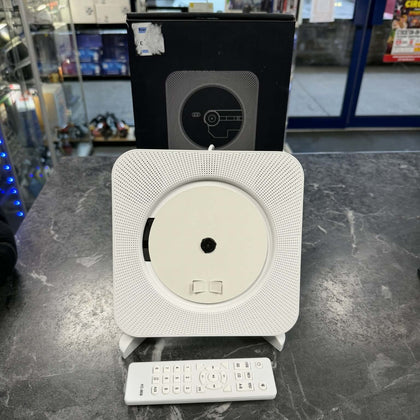 CD Player with Remote USB Bluetooth Wall Mountable Speakers FM radio