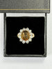 9ct Gold Ring, C/Z Yellow Stone ( Size O ) 5.21g - ** Hallmarked **