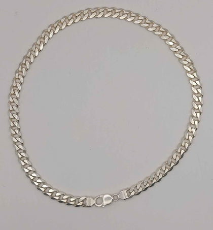 Pre-owned 925 silver chain Curb Style 73.44g 24