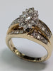 14ct Gold Classic Luxury Diamond Ring Size S