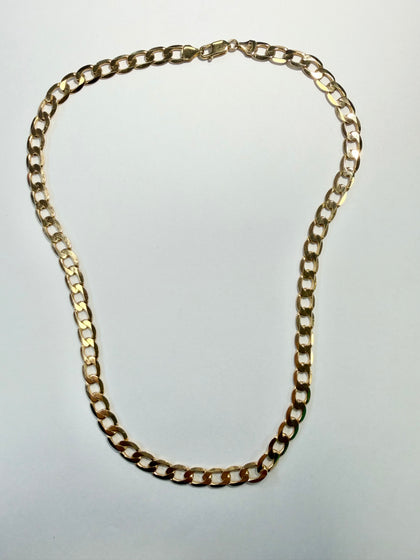 9ct yellow gold curb chain 20