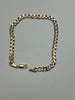 9CT GOLD CURB CHAIN/BRACELET APPROX 8.5"