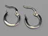 9CT WHITE GOLD HOOP EARRINGS