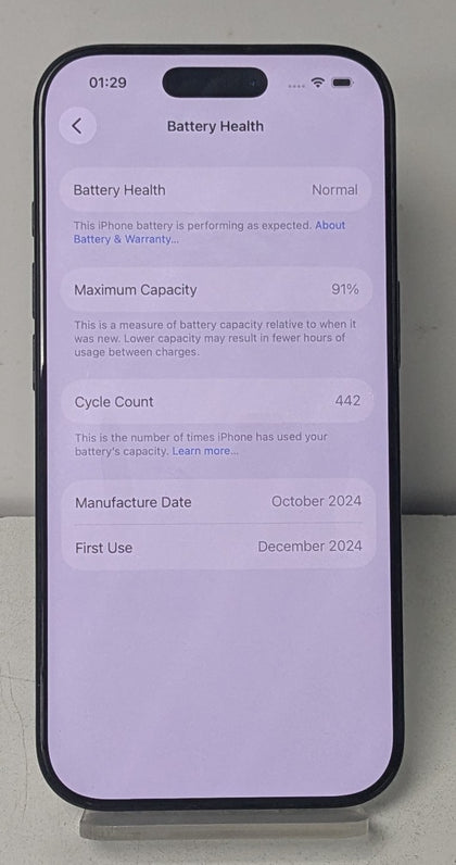 Apple iPhone 16 Pro 128GB - Unlocked *91% Battery Health*